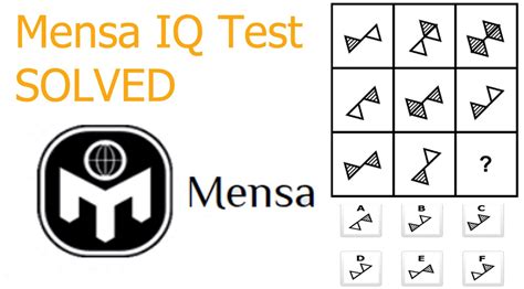 free mensa iq test